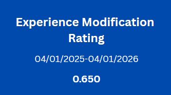 2025 New York Experience Modification Rating